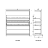 4 ft Low Profile Premium Electronic E Cigs Merchandiser