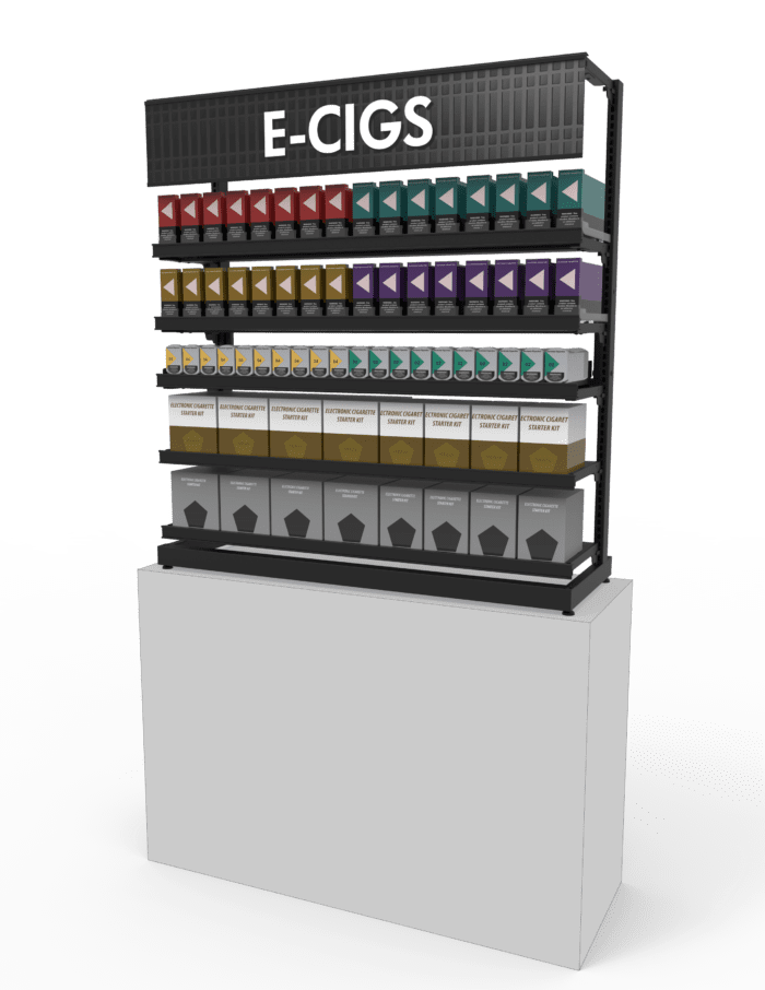 4 ft Low Profile Premium Electronic E Cigs Merchandiser - Image 3