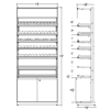 3 ft High Profile Premium Electronic Cigs Merchandiser w/Cabinet