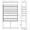 4 ft High Profile Premium Electronic Cigs Merchandiser w/Cabinet