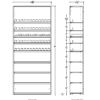 3 ft High Profile Wood Electronic E Cigs Merchandiser