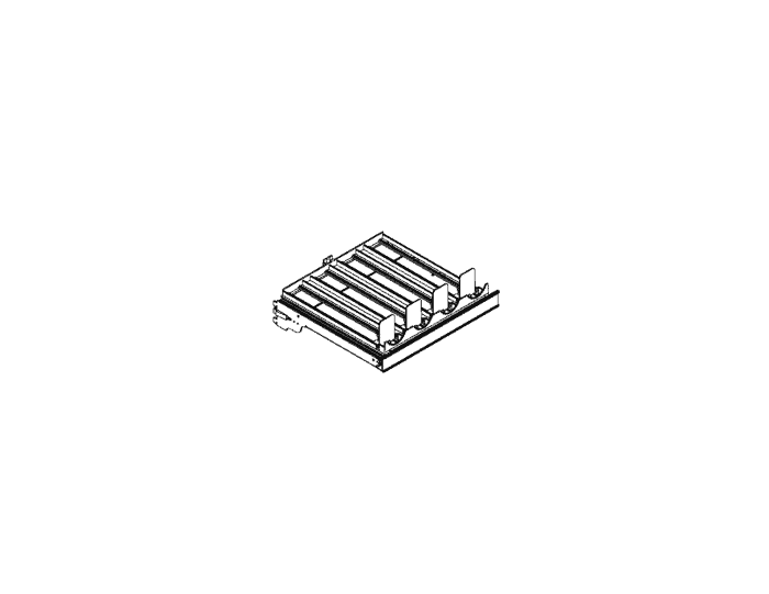 1 ft Can Pusher Shelf