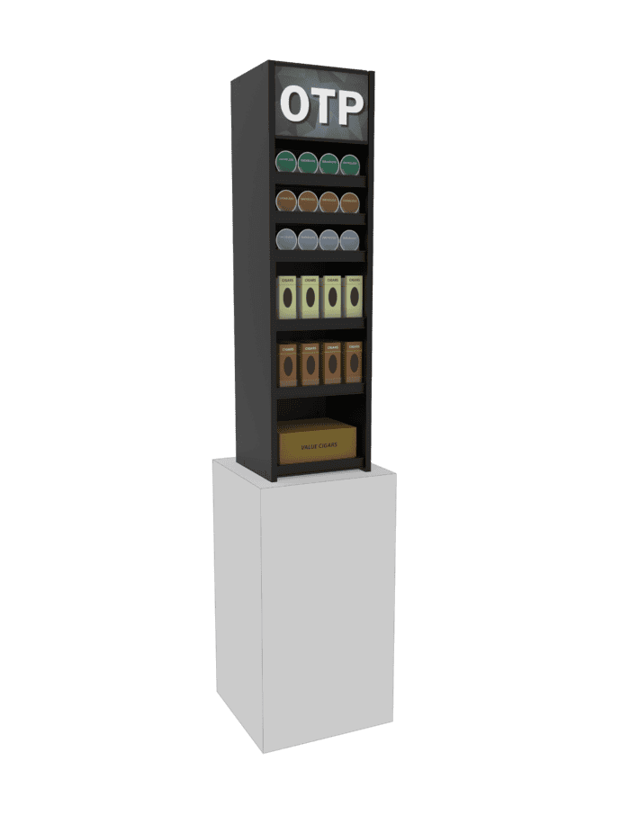 1 ft Low Profile Wood OTP Merchandiser - Image 2