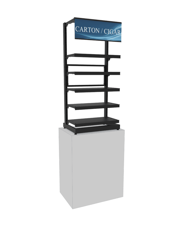 2 ft Low Profile Premium Flat Shelves Merchandiser - Image 2