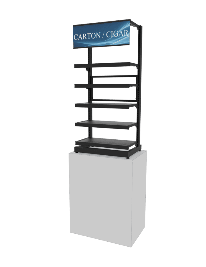 2 ft Low Profile Premium Flat Shelves Merchandiser - Image 3