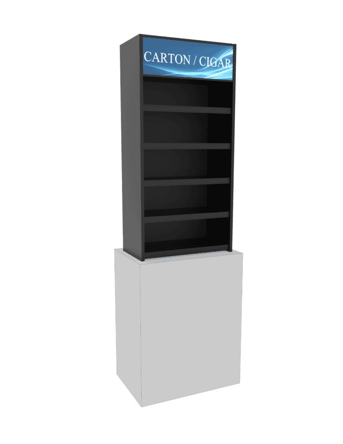 2 ft Low Profile Wood Flat Shelves Merchandiser - Image 2