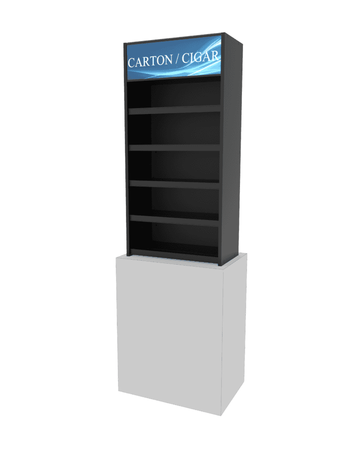 2 ft Low Profile Wood Flat Shelves Merchandiser - Image 3