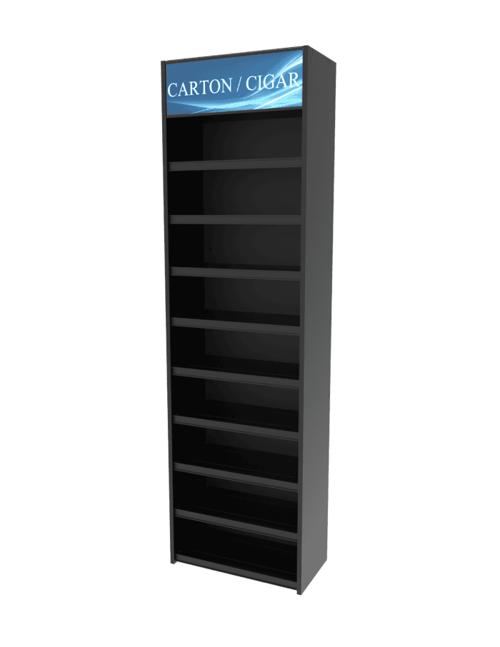 2 ft High Profile Wood Flat Shelves Merchandiser - Image 3