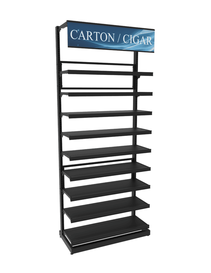 3 ft High Profile Premium Flat Shelves Merchandiser - Image 2