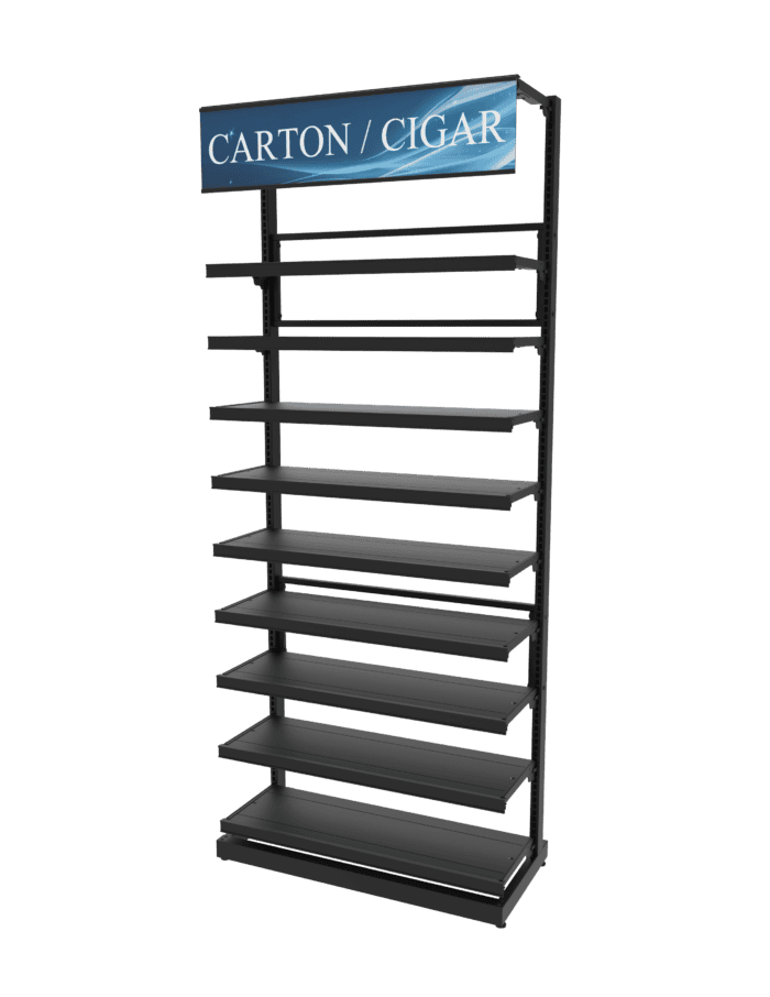 3 ft High Profile Premium Flat Shelves Merchandiser - Image 3