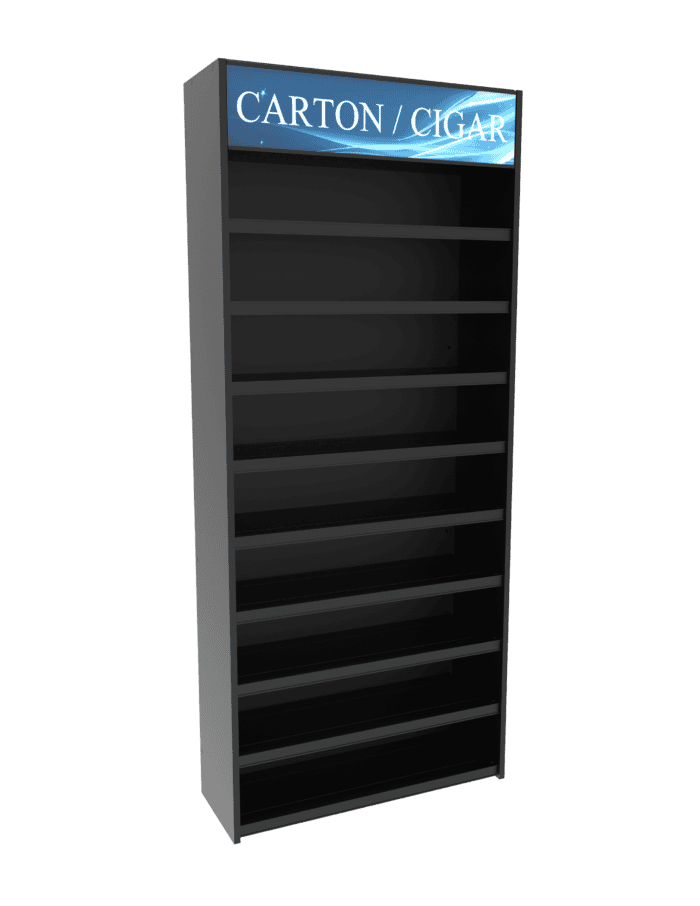 3 ft High Profile Wood Flat Shelves Merchandiser - Image 2