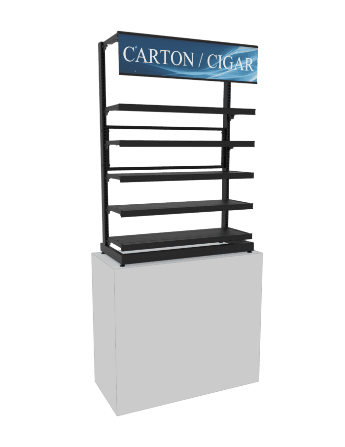 3 ft Low Profile Premium Flat Shelves Merchandiser - Image 2