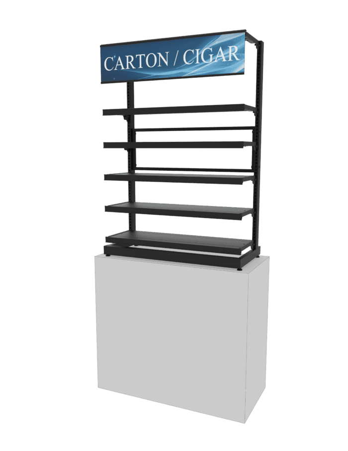 3 ft Low Profile Premium Flat Shelves Merchandiser - Image 3