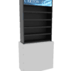 3 ft Low Profile Wood Flat Shelves Merchandiser - Image 2