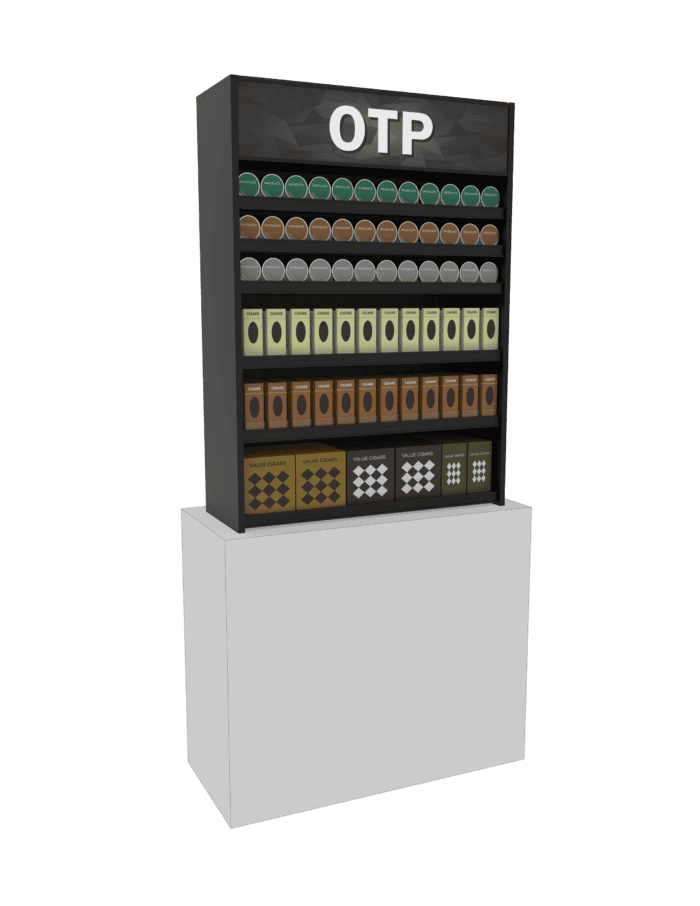 3 ft Low Profile Wood OTP Merchandiser - Image 2
