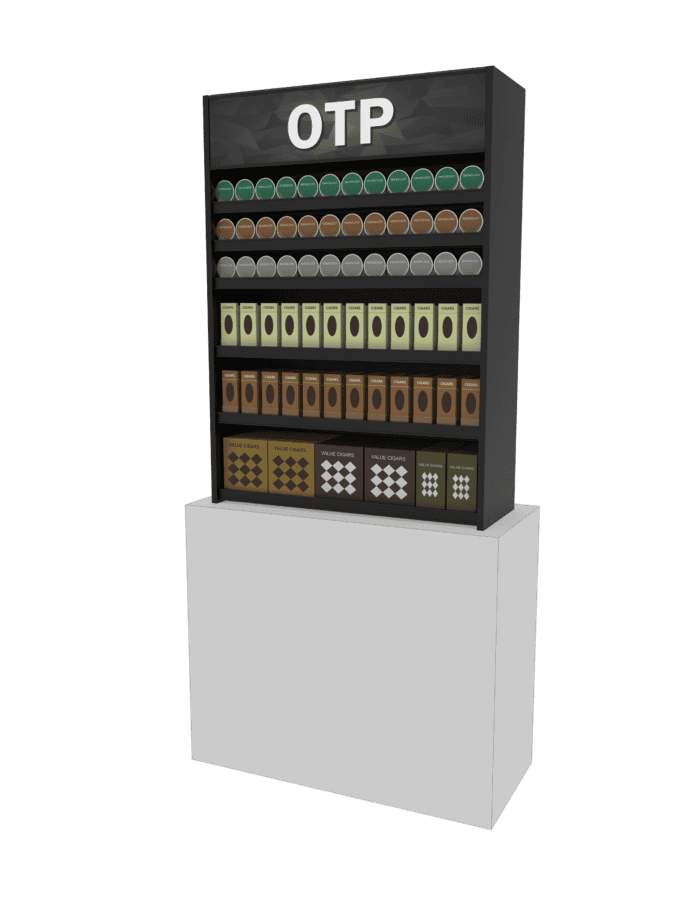 3 ft Low Profile Wood OTP Merchandiser - Image 3