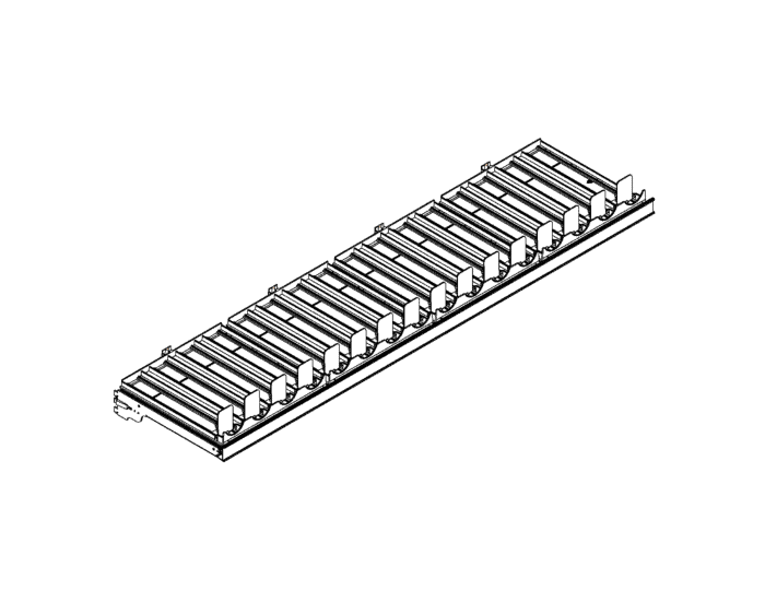 4 ft Can Pusher Shelf