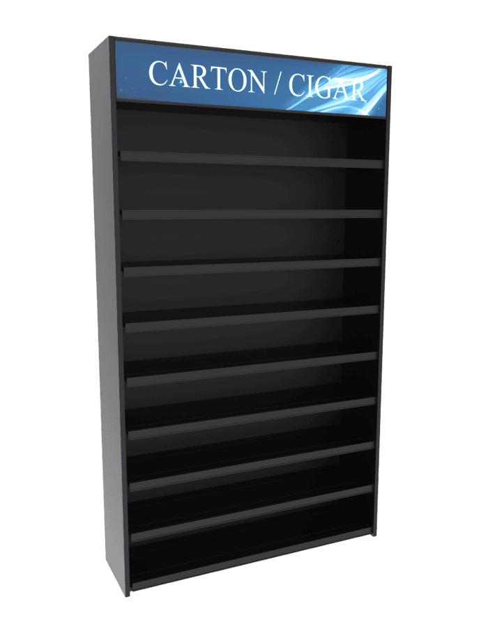 4 ft High Profile Wood Flat Shelves Merchandiser - Image 2