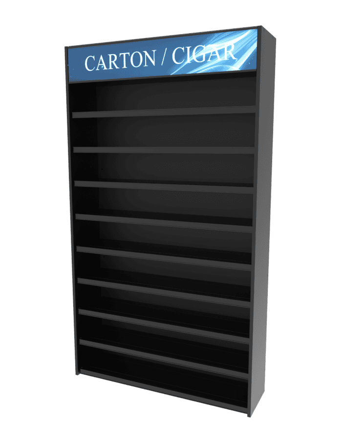 4 ft High Profile Wood Flat Shelves Merchandiser - Image 3