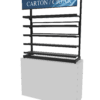 4 ft Low Profile Premium Flat Shelves Merchandiser - Image 3