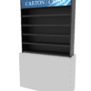 4 ft Low Profile Wood Flat Shelves Merchandiser - Image 3