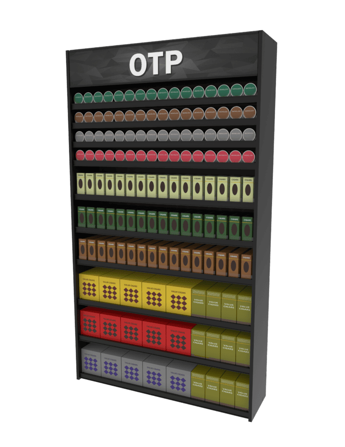 4 ft High Profile Wood OTP Merchandiser - Image 3