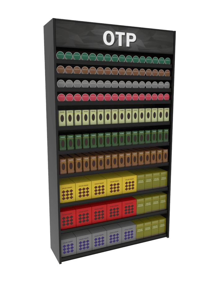 4 ft High Profile Wood OTP Merchandiser - Image 2