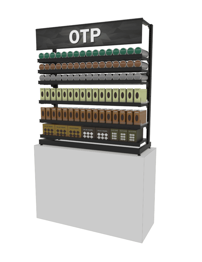 4 ft Low Profile Premium OTP Merchandiser - Image 3