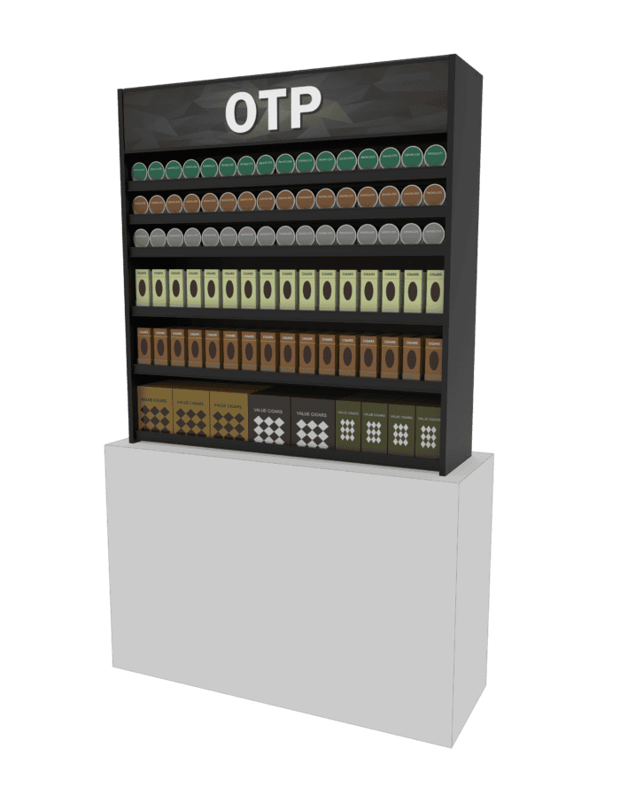 4 ft Low Profile Wood OTP Merchandiser - Image 3