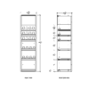 1 ft Low Profile Wood OTP Merchandiser