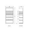 2 ft Low Profile Wood OTP Merchandiser