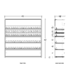 4 ft Low Profile Wood OTP Merchandiser