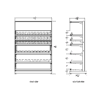 3 ft Low Profile Premium OTP Merchandiser