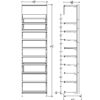 2 ft High Profile Premium Flat Shelves Merchandiser
