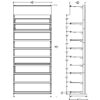 3 ft High Profile Premium Flat Shelves Merchandiser