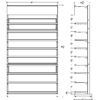 4 ft High Profile Premium Flat Shelves Merchandiser