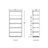2 ft Low Profile Wood Flat Shelves Merchandiser