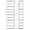 2 ft High Profile Wood Flat Shelves Merchandiser