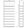 3 ft High Profile Wood Flat Shelves Merchandiser