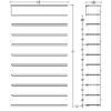 4 ft High Profile Wood Flat Shelves Merchandiser
